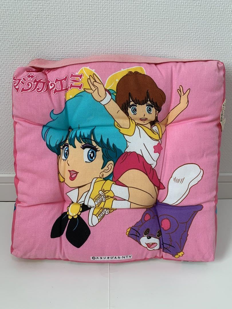 貴重 当時物【新品】も〜っと！おジャ魔女どれみ 学童クッション 座布団 貴重 当時物【新品】も〜っと！おジャ魔女どれみ 学童クッション